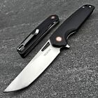VORTEK SNAPDRAGON Black Lightweight D2 Blade EDC Folding Flipper Pocket Knife