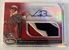 Only 25!🔥 2012 Topps Finest Jumbo Autograph Jersey Patch Trevor Bauer RC Auto