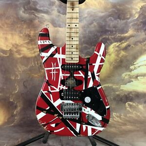 Eddie Van Halen  “Fran-k” Heavy Relic Electric Guitar/ Black And White Stripes