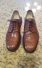 Bruno Magli Keith Men's Dress Shoes Brown Leather Bologna Italy Size 11 M EUC!