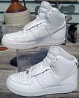 🔥*NEAR MINT!* Size 8.5 - Nike Air Force 1 '07 High All White Leather *CLEAN!*🔥