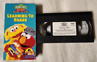 New ListingSesame Street Learning to Share VHS Video Tape 1996 Muppets CTW Jim Henson EUC