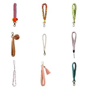 Keychain Bracelet Wristlet Key Chain Keyring Holder Wrist Lanyard for Women Bags