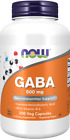 NOW Foods GABA 500mg 200 Caps Neurotransmitter Support 04/27EXP Vitamin B6