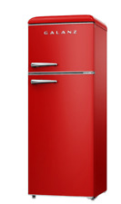 Galanz - Retro 7.6 Cu. Ft Top Freezer Refrigerator - Red