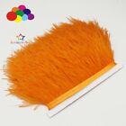 Diy Orange 1/5/10 Meter Ostrich Feather Cloth Trims 3.15-6Inch/8-15Cm Carnival