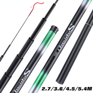 Carp Fishing Rod 2.7/3.6/4.5/5.4M Portable Ultra Light Telescopic Fishing Pole