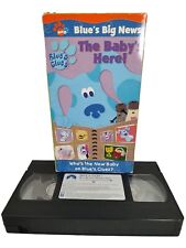 Blue's Clues Blue's Big News The Baby's Here! VHS 2001 Nick Jr Nickelodeon
