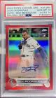 2022 Topps Chrome Update Red Refractor Julio Rodriguez Rookie Auto 2/5 PSA 10