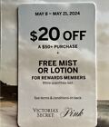Victoria Secret Coupon $20 Off $50 + Mist or Lotion, Use May 8-21