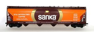 SANKA COFFEE COVERED HOPPER CAR-HO SCALE