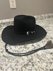 Resistol XX Premium Wool Western Self Conforming Size 7 Cowboy Hat  56 Black