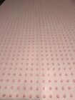 Vintage Pink Cotton Tufted Chenille Polka Dat Bedspread 109x97 queen #237