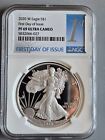 2020 W Silver Eagle, NGC Certified PF69 Ultra Cameo, First Day of Issue