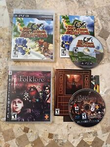FOLKLORE + 3D DOT GAME HEROES ✨Playstation 3 PS3✨ USA Complete Nice Shape RPGs