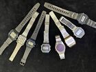 Casio Seiko & Other Watch Lot  watches digital and analog 6 Working 2 Untested