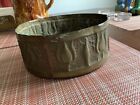 Antique WWI Trench Art Shell Casing Art Nouveau Round Tray Bowl Dutch Tulips