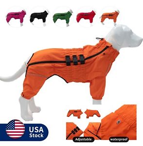 Dogs Waterproof Jacket, Lightweight Dog Raincoat, Windproof Snow-Proof Dog Vest