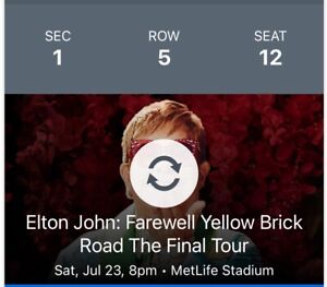 Elton John concert tickets in NJ