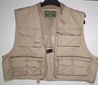 Orvis Clearwater Fly Fishing Vest Cropped XLarge Beige  Pockets