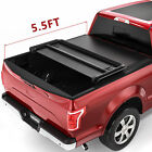 OEDRO 5.5FT Tonneau Cover Soft Tri-Fold For 2015-2024 Ford F150 F-150 Truck Bed (For: Ford F-150)