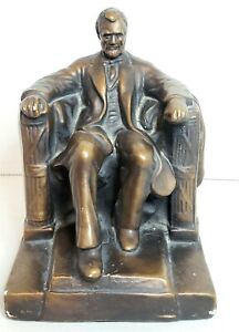 1950s Abraham Lincoln ABCO Alexander Backer Chalkware Statue
