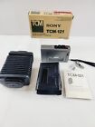 Sony TCM-121 Silver Tape Cassette Recorder w/ Accessories - For Parts or Repairs