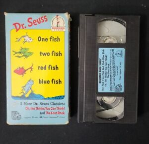 Dr. Seuss One Fish, Two Fish, Red Fish, Blue Fish, + 2 More! (VHS, 1989) PRE-OWN