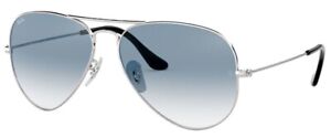 Ray-Ban RB3025 003/3F Silver Aviator Blue Gradient Non-Polarized 58mm Sunglasses