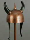 Medieval Viking Helmet Antique Armor With Horn Wings Helmet