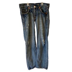 Men’s True Religion Bobby Super T Jeans 100% Cotton Size 36