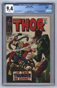 New ListingThor #146 Inhumans Origin Jack Kirby Cover White Pages 1967 CGC 9.4