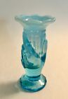 New ListingFenton Blue Opalescent Miniature Hand Vase - Matchstick - Toothpick Holder 3.5