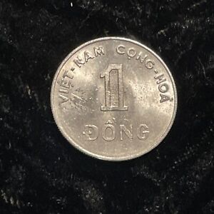 1971  | 🇻🇳 Vietnam | 1 Dong | KM# 12 | Aluminum | Circulated | Nice Coin
