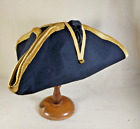 Napoleonic British French Prussian Officer Tricorn Hat - Size: Large 7 3/8 - (F)