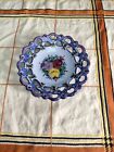 Vintage Vestal Alcobaca Portugal Reticulated Blue  Wall Plate