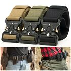 Mens Military Tactical Belt Quick Release Buckle Adjustable Army Webbing Rigger