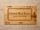 1 Rare Wine Wood Panel Chateau Haut Bailly Vintage CRATE BOX SIDE 4/23 414