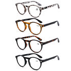 Round Classic Reading Glasses Spring Hinges Men Women Readers Eyeglass 1.0~3.5