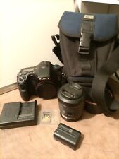 SONY Alpha A77 camera, battery card, case and lens kit