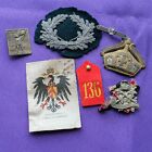 WWI Imperial German Militaria Lot Insignia Badge Paper Medal Etc