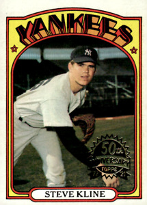 2021 Topps Heritage 1972 #467 Steve Kline 50th Anniversary Stamped Buyback MLB