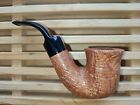Manelli Calabash Natural Sherlock Holmes briar pipe handmade stem acrylic 327