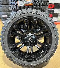 22x10 Fuel D560 Vapor Black Wheels Rims 33