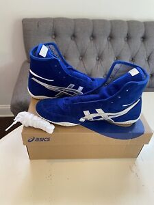 【Made to order】ASICS Wrestling Shoes 1083A001 EX-EO TWR900 Blue x Silver x White
