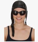 Aviator Hat and Goggles - Black - Old Time - Costume Accessory - Adult Teen
