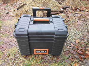 Ridgid Rolling Tool Box Tool Storage Case Weatherproof Wheeled Cart