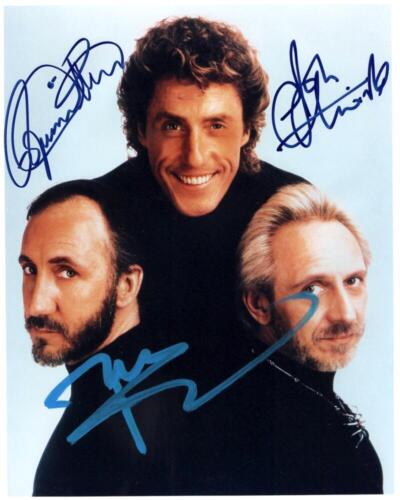 John Entwistle, Roger Daltrey Townshend Signed Autograph 8x10 Photo The Who JSA