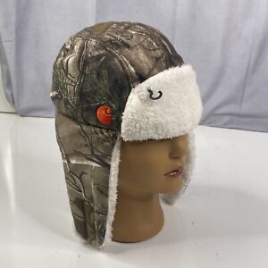 NEW Carhartt Realtree Camo Trooper Trapper Bomber Hat Cap Infant Toddler Hunting