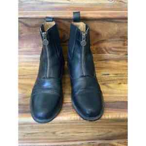 Ariat OV Paddock Boots Women Size 9 Black Leather